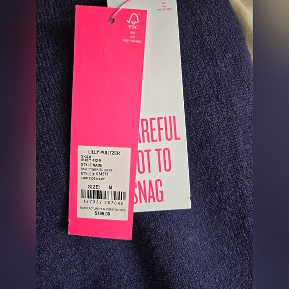 NWT Lilly Pulitzer Danley Sweater Dress, Size Medium - Picture 5 of 5